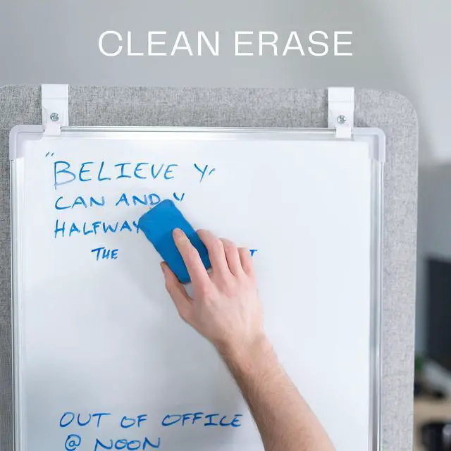 Alt view image 4 of 7 - VIVO 24 x 20 inch Hanging Whiteboard with Metal Hook Mounting System for Door, Dry Erase Board, PP-WB02