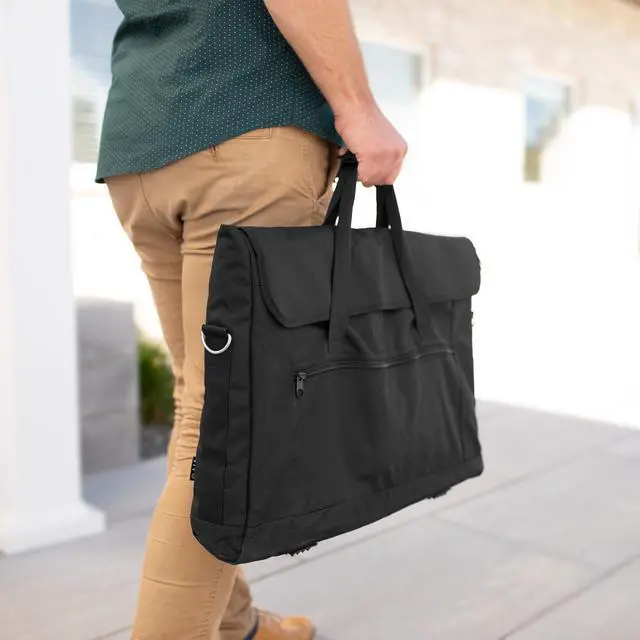 Alt view image 2 of 7 - VIVO Black Nylon Travel Case for Computer Monitors and Accessories