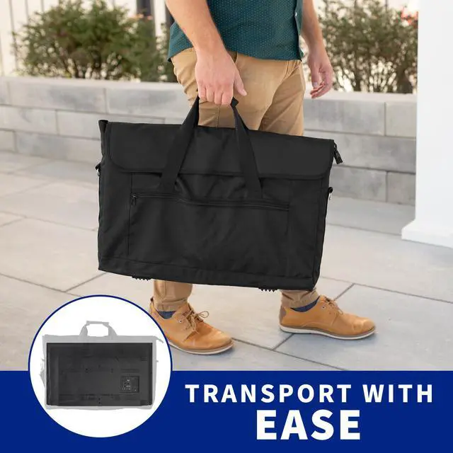Alt view image 4 of 7 - VIVO Black Nylon Travel Case for Computer Monitors and Accessories
