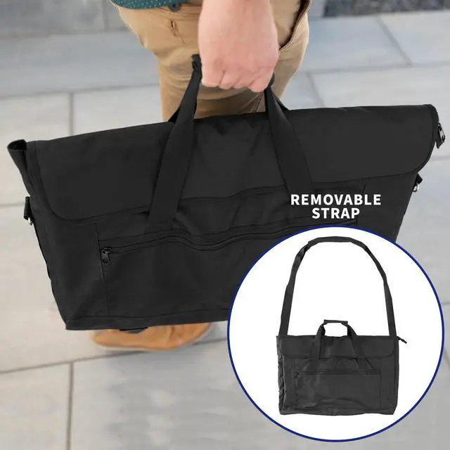 Alt view image 7 of 7 - VIVO Black Nylon Travel Case for Computer Monitors and Accessories