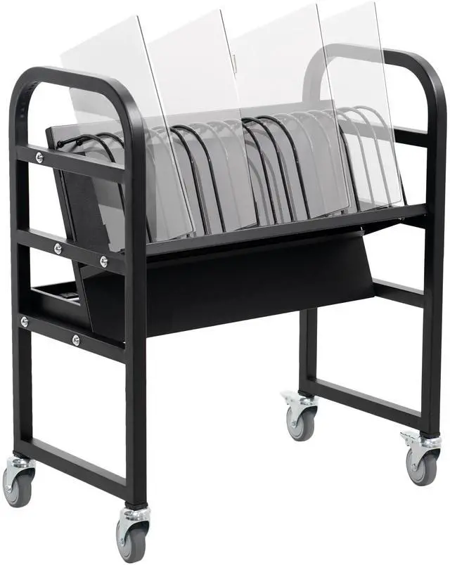 Main image of VIVO Mobile 16-Device Open Charging Cart, Fits up to 14 inch Laptops, Black, CART-LAPC3