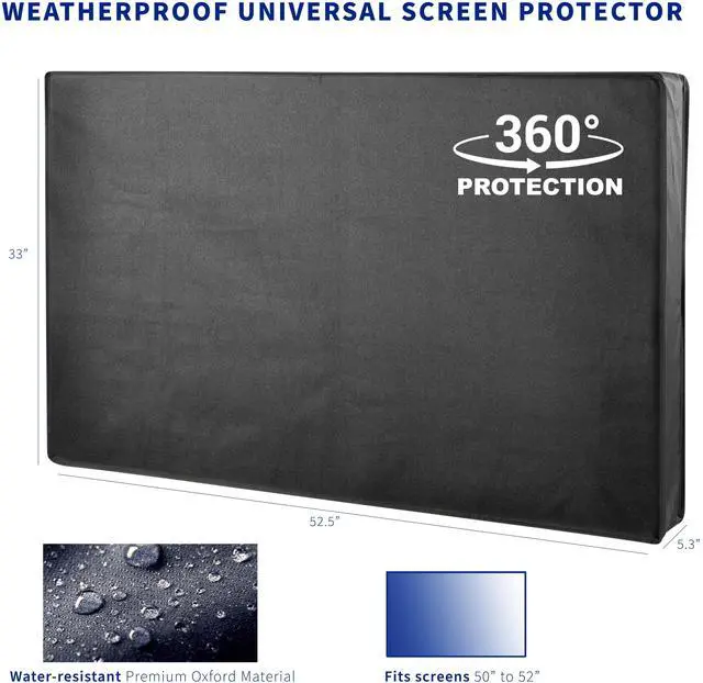 Alt view image 2 of 7 - VIVO Black 50" to 55" TV Cover for VIVO Electric Ceiling TV Mount MOUNT-E-FD55