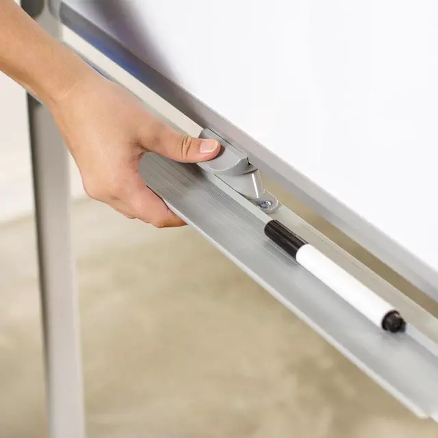 Alt view image 6 of 7 - VIVO Mobile Dry Erase Board 24" x 36" Magnetic Double Sided Whiteboard Aluminum Frame Stand (CART-WB24A)