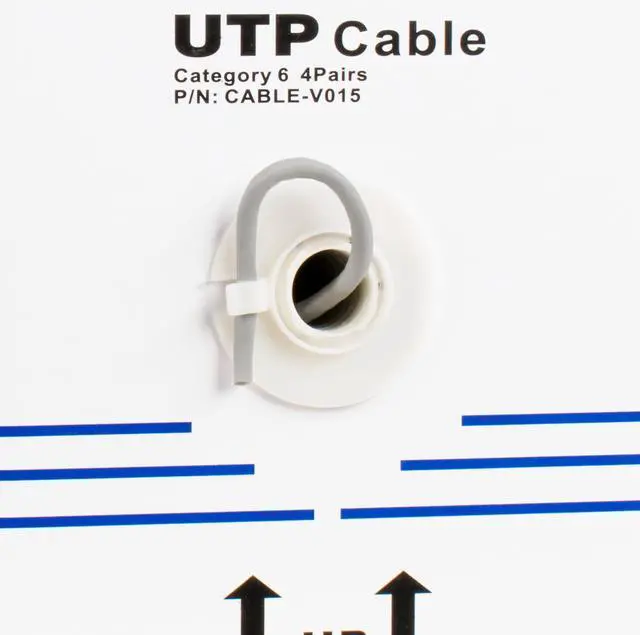 Alt view image 7 of 7 - VIVO 250ft bulk Cat6 Ethernet Cable / Wire UTP Pull Box 250 ft Cat-6 Grey LAN