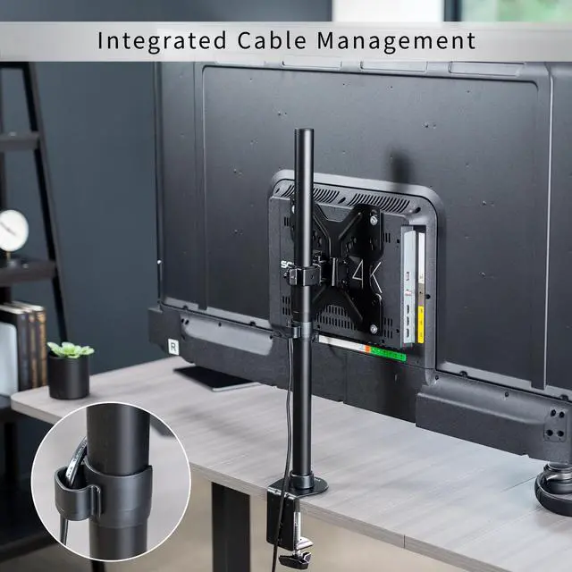 Alt view image 6 of 8 - VIVO Ultra Wide Screen TV Desk Mount up to 55" Full Motion Television Stand