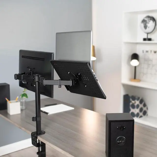 Alt view image 2 of 7 - VIVO Laptop Notebook up to 17" Steel Tray Platform (Tray Only) for VESA Mount Stand | Fits 100 mm Plate Holes (STAND-LAP2)