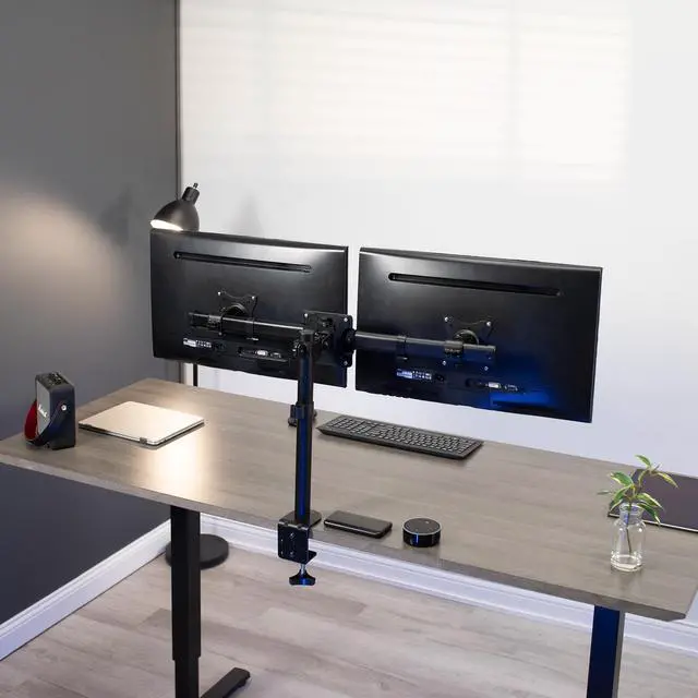 Alt view image 7 of 7 - VIVO Dual VESA Bracket Adapter Horizontal Assembly Mount, 2 Monitor Screens up to 27" (MOUNT-VW02A)