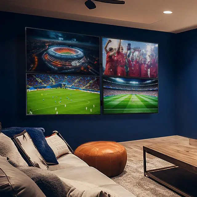 Alt view image 2 of 7 - VIVO Pop-Out Steel 2x2 Video Wall Mount for 4 TV Screens 37 to 65 inches, Wide VESA Range, Screen Leveling, MOUNT-VW65-4