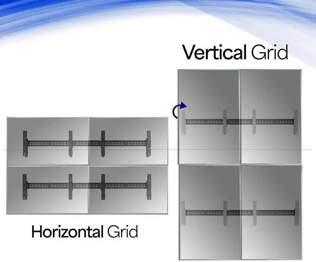 Alt view image 4 of 7 - VIVO Pop-Out Steel 2x2 Video Wall Mount for 4 TV Screens 37 to 65 inches, Wide VESA Range, Screen Leveling, MOUNT-VW65-4