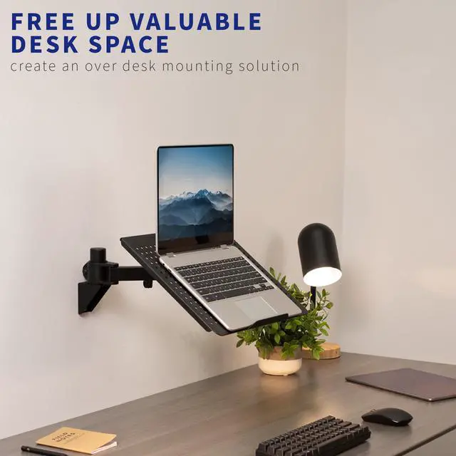 Alt view image 7 of 7 - VIVO Steel Monitor Mount to Wall Conversion Pole Bracket, Standard 1.4" Diameter, Weight Capacity 44 lbs (MOUNT-WCB01)