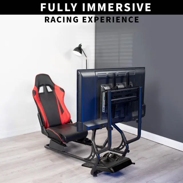 Alt view image 6 of 7 - VIVO Single 32" to 50" TV Mount Designed for STAND-RACE1B Racing Simulator Cockpit, VESA up to 400x400mm (STAND-RACE1TV)