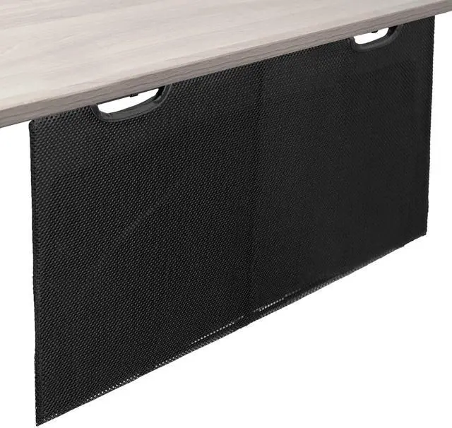 Main image of VIVO Black Under Desk Privacy & Cable Management Sleeve Panel 30" Kit