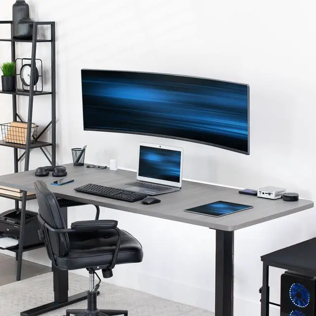 Alt view image 2 of 7 - VIVO Single Ultrawide Monitor Wall Mount for Up to 49" Computer Screens