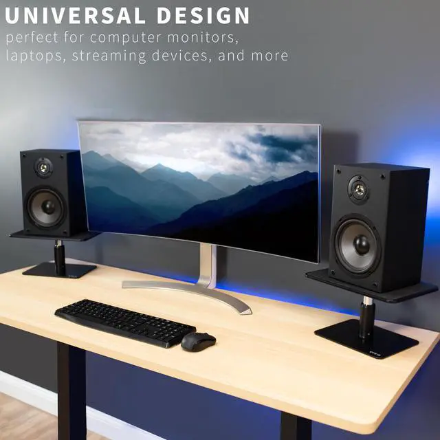 Alt view image 5 of 7 - VIVO Universal Height Adjustable Ergonomic Computer Monitor & Laptop Riser Stand