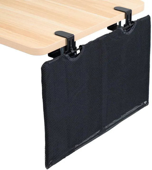 Main image of VIVO Black Clamp-on 24" Privacy & Cable Management Organizer Sleeve Wire Hider Panel for Desk (DESK-SKIRT-24P)