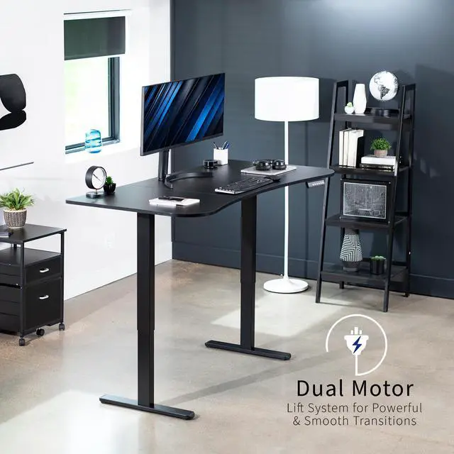 Alt view image 2 of 7 - VIVO Black 30" Tilting Keyboard Riser, DESK-TKR1