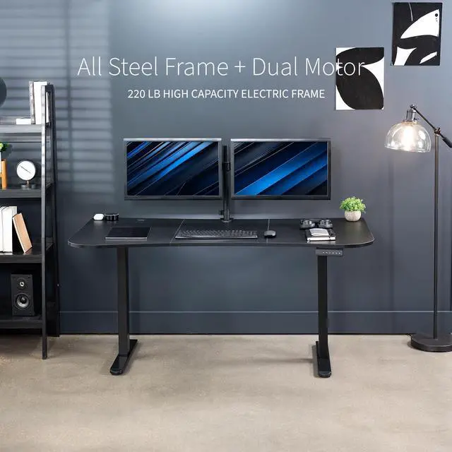 Alt view image 5 of 7 - VIVO Black 30" Tilting Keyboard Riser, DESK-TKR1