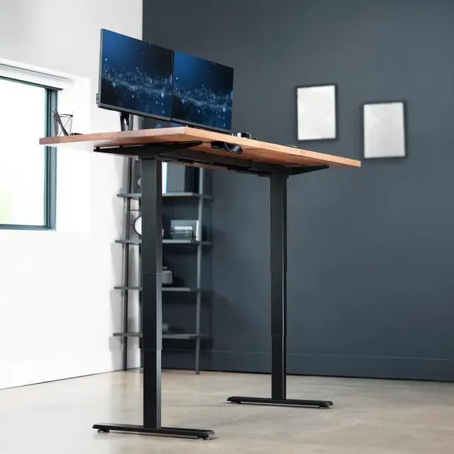 Alt view image 2 of 7 - VIVO Black Electric Dual Motor Standing Desk Frame for 40 to 84 inch Table Tops