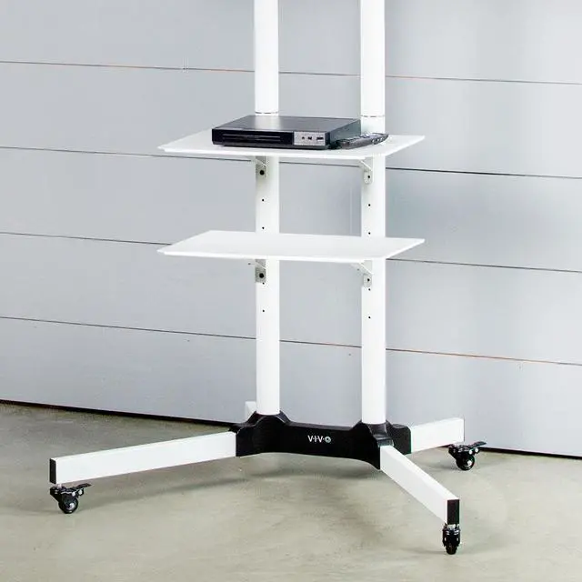 Alt view image 5 of 7 - VIVO Attachable Shelf for STAND-TV03W TV Cart Series (SHELF-TV03W)
