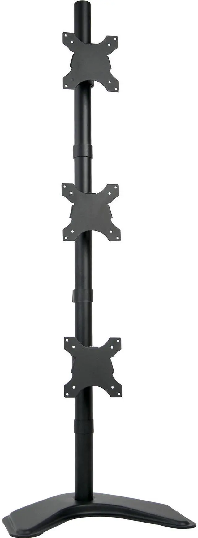Main image of VIVO Triple LCD Monitor Desk Stand, Desktop Mount, Free Standing Vertical 3 Screens up to 27" (STAND-V003D)