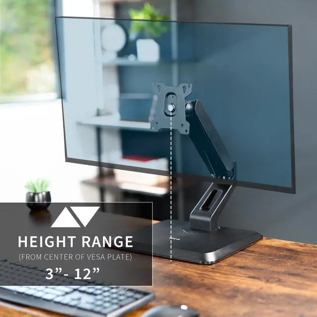 Alt view image 6 of 14 - VIVO Freestanding Pneumatic Spring Arm Mount, Tabletop Stand for 17" to 32" Touch Screens & Monitors (STAND-V001R)