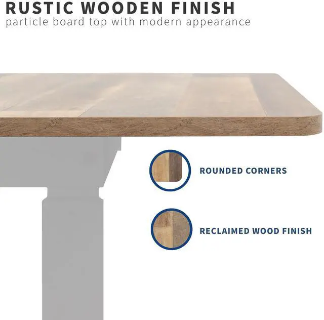 Alt view image 4 of 7 - VIVO Reclaimed Wood 71 x 30 inch Universal Table Top for Sit Stand Desk Frames
