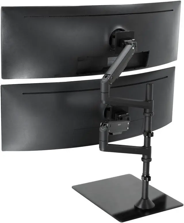 Main image of VIVO Pneumatic Dual Ultrawide Monitor Desk Stand, Up to 49 inch Computer Screens