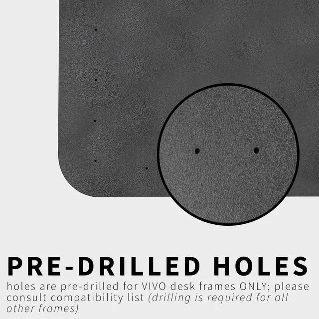 Alt view image 4 of 7 - VIVO Black 83 x 83 inch Curved Corner Table Top for Sit to Stand Desk Frames