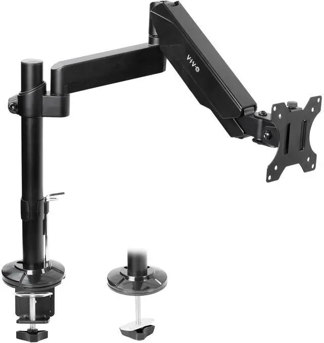 Main image of VIVO Articulating Single Pneumatic Spring Desk Mount Stand for Screens up to 32"