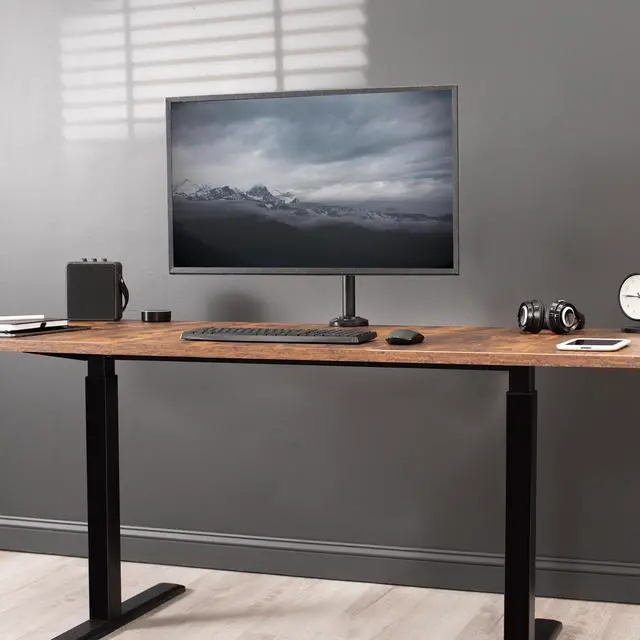 Alt view image 7 of 7 - VIVO Articulating Single Pneumatic Spring Desk Mount Stand for Screens up to 32"