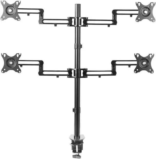 Main image of VIVO Aluminum Quad LCD Fully Adjustable Monitor Desk Mount Stand for 4 Screens 17" to 32" (STAND-V104Y)