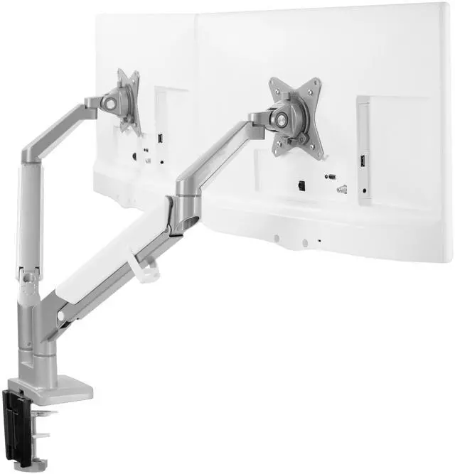 Main image of VIVO Aluminum Space Saving Dual 17" to 32" Monitor Pneumatic Desk Mount, Counterbalance Arm Monitor Stand (STAND-V200A)
