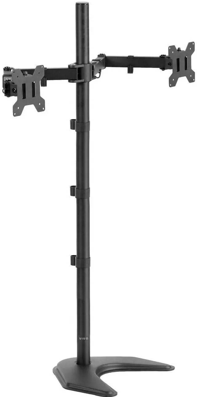 Main image of VIVO Dual Monitor Free-Standing Mount Extra Tall Adjustable Stand | Fits up to 27" Screens (STAND-V012F)