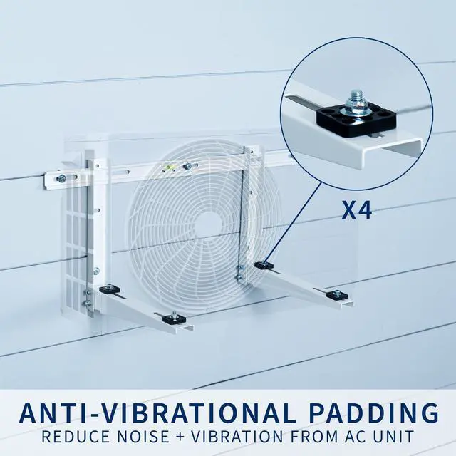 Alt view image 3 of 7 - VIVO Mini Split Air Conditioner Wall Mount, Designed for 1-1.5 HP Air Conditioners, 9000-36000 BTU Systems, MOUNT-MSAC1
