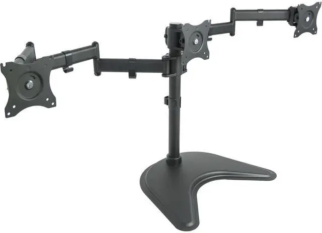 Main image of VIVO Triple Monitor Mount Adjustable Desk Free Stand for 3 LCD Screens upto 24"