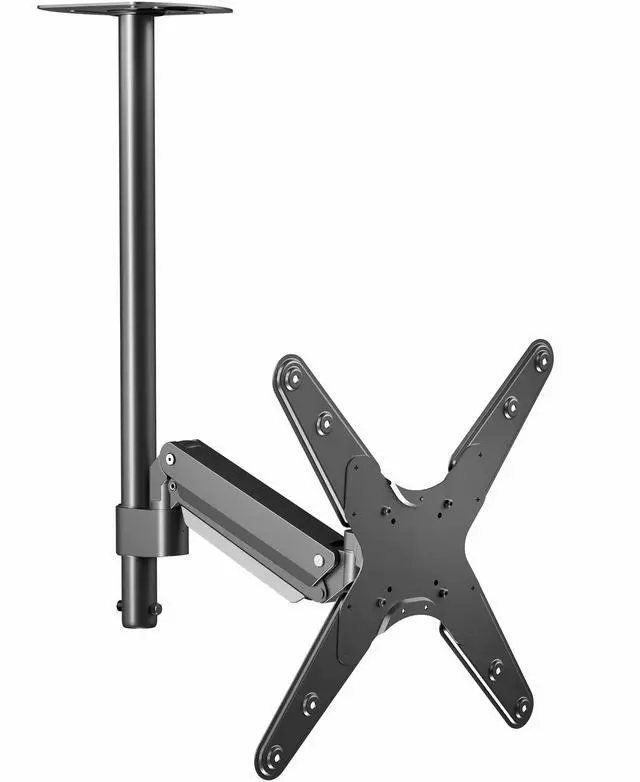Main image of VIVO Articulating Ceiling TV Mount for 17 to 55 inch Screens, Holds 44 lbs, Pneumatic Adjustment, Black, MOUNT-VC02A