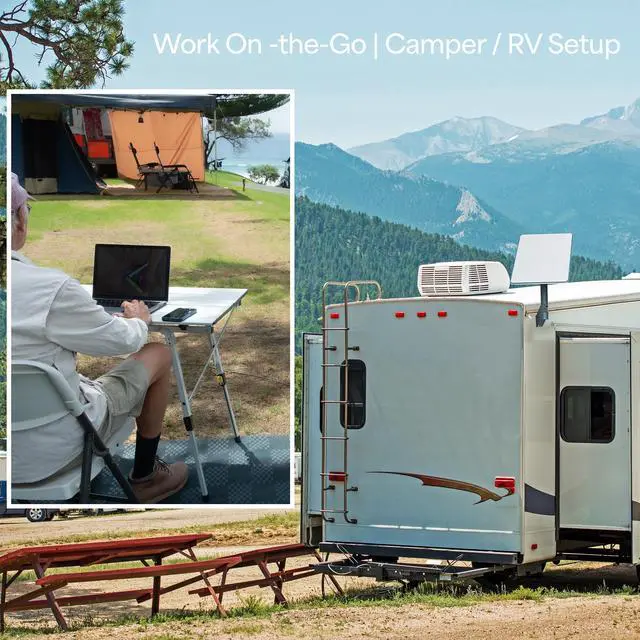 Alt view image 6 of 7 - VIVO Low Profile Wall Mount Designed for Starlink Gen2 Internet Satellite Dish