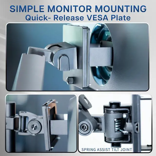 Alt view image 5 of 7 - VIVO Ultrawide Monitor VESA Bracket Pole Mount, Fits Up to 49" Computer Screens