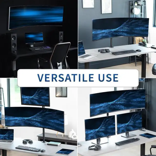 Alt view image 6 of 7 - VIVO Ultrawide Monitor VESA Bracket Pole Mount, Fits Up to 49" Computer Screens