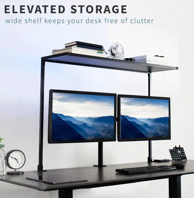 Alt view image 2 of 7 - VIVO Black Freestanding Keyboard Tray Cart