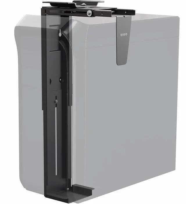 Main image of VIVO Large Adjustable Under-Desk and Wall PC Mount, Computer Case Holder with 135-degree Swivel, MOUNT-PC01L