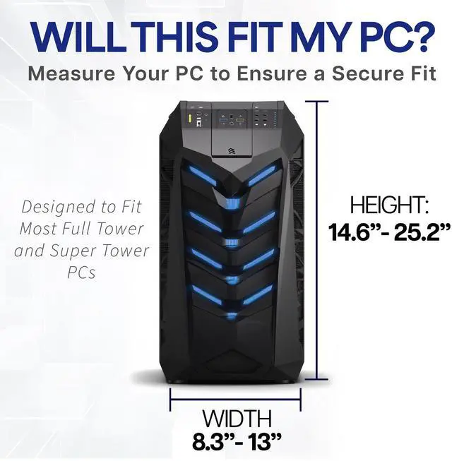 Alt view image 3 of 7 - VIVO Large Adjustable Under-Desk and Wall PC Mount, Computer Case Holder with 135-degree Swivel, MOUNT-PC01L