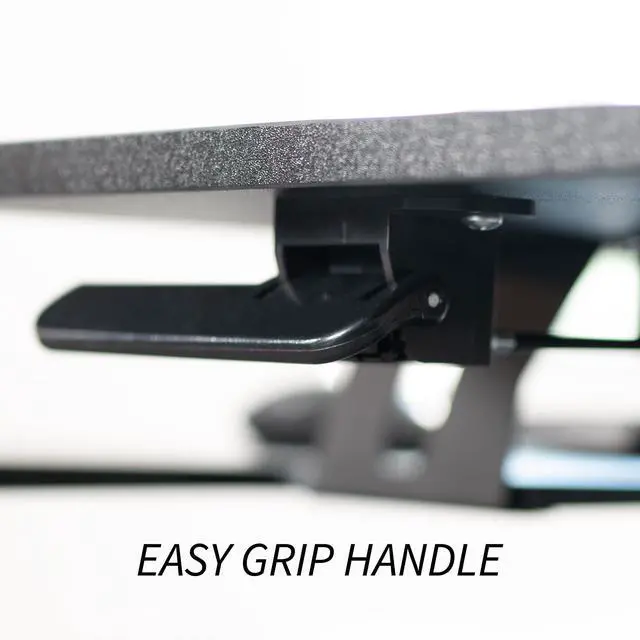 Alt view image 6 of 7 - VIVO Black 42" Height Adjustable Standing Desk Riser with Articulating Dual 13" to 30" Monitor Mount (DESK-V042KB-M2)