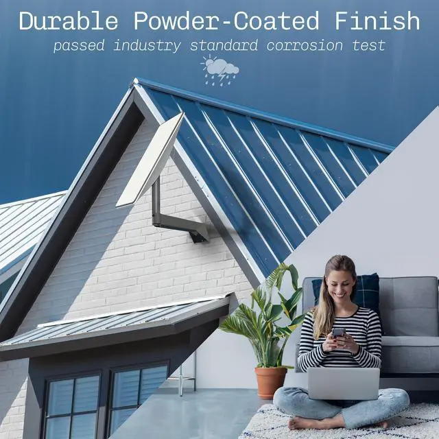 Alt view image 4 of 7 - VIVO Long Arm Wall Mount Designed for Starlink Gen2 Internet Satellite Dish