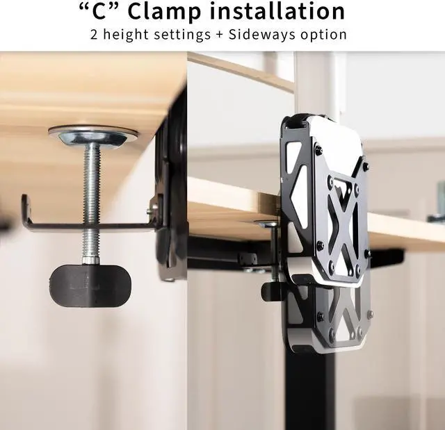 Alt view image 7 of 7 - VIVO Behind Monitor VESA Mount Designed for Mac Mini CPU, 2010-Present Models, Monitor Arm Computer Holder, MOUNT-MINI1
