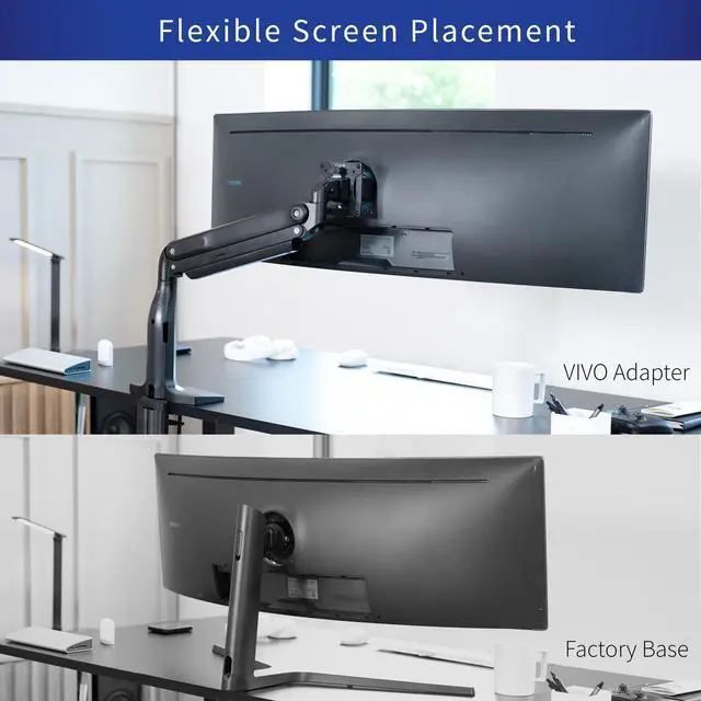 Alt view image 7 of 8 - VIVO Deep Recessed VESA Adapter Plate Bracket Designed for Compatible Samsung Neo G9 Monitor