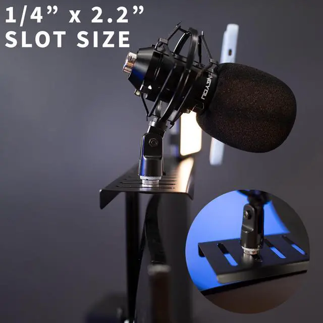 Alt view image 7 of 7 - VIVO VESA Livestream Device Monitor Shelf, Holds Cameras, Webcams, Mics, & More