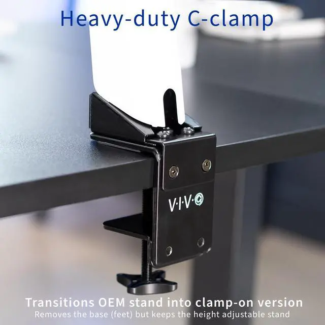 Alt view image 4 of 7 - VIVO Desk Clamp Adapter Designed for Samsung OEM Monitor Stands