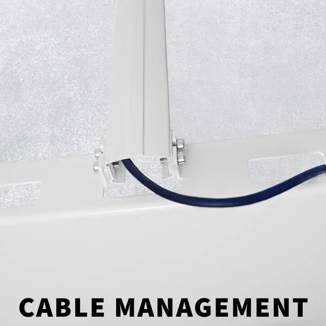 Alt view image 7 of 8 - VIVO White Universal Ceiling Extending Projector Tray, Height Adjustable