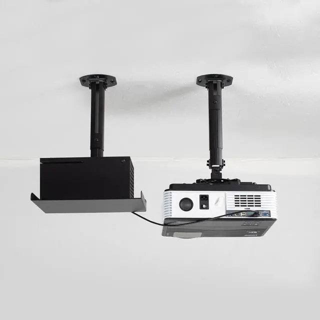 Alt view image 6 of 8 - VIVO Black Universal Ceiling Extending Projector Tray, Height Adjustable Projection (MOUNT-VP08B)